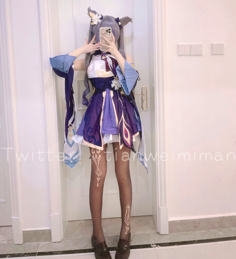 一口幼桃，甜味弥漫yikouyoutao ]刻晴cos 全网最粉一线天-福利多多